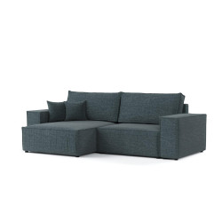 AltaBeds ROHOVÁ SEDAČKA CAVO, textil, Modrošedá