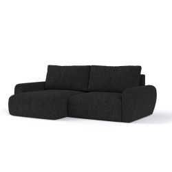 AltaBeds ROHOVÁ SEDAČKA OMARI, textil, Černá