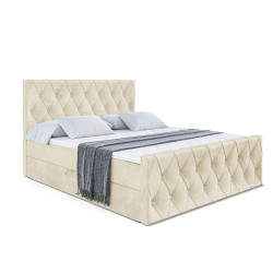 ALTDECOR AMERICKÁ postel AMAY-Z – 180 x 200 cm – H3 – béžová