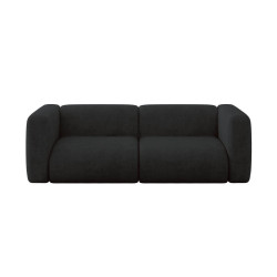 ALTDECOR MODULÁRNÍ pohovka MIRA-S1, 2místná, 228 × 89 × 70 cm, černá, velur