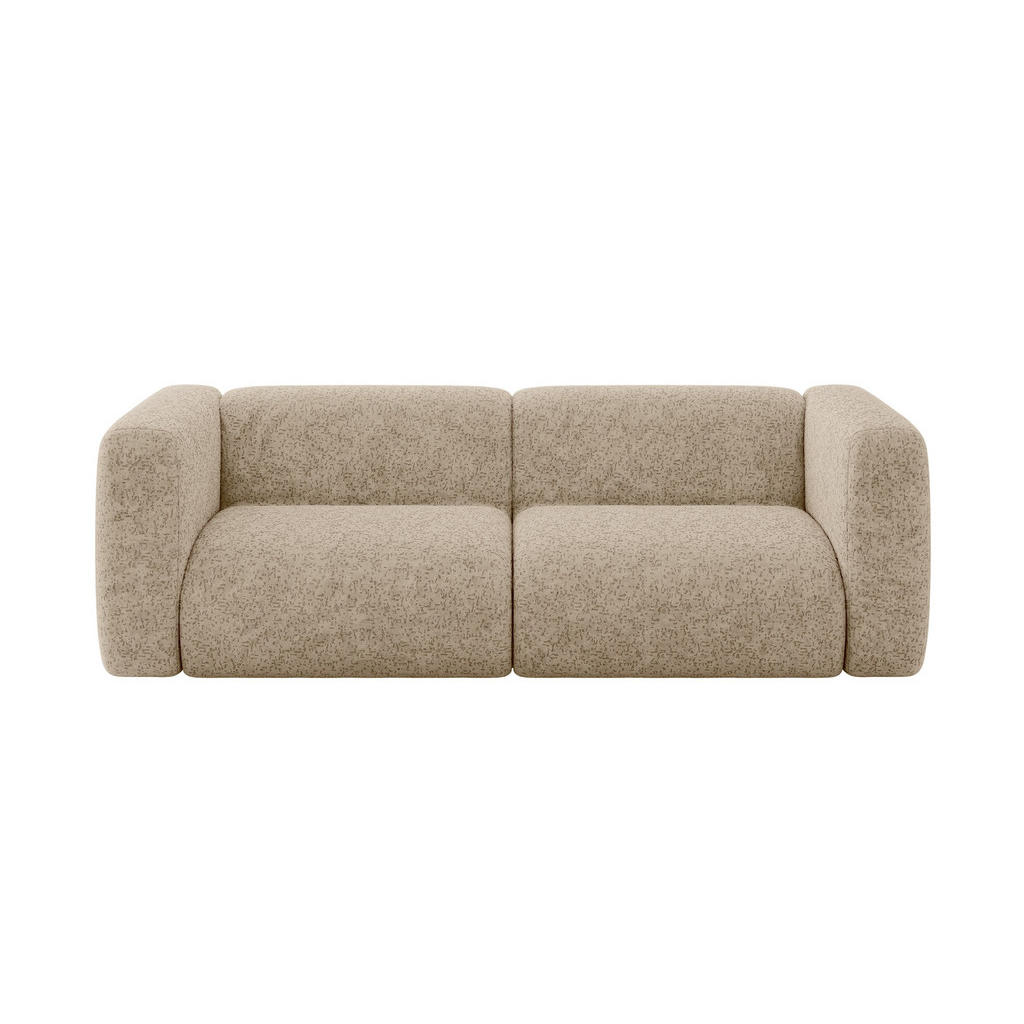 ALTDECOR MODULÁRNÍ pohovka MIRA-S1, 2místná, 228 × 89 × 70 cm, hnědá, velur