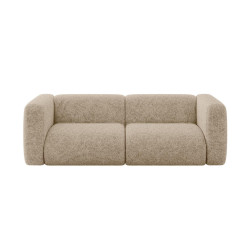 ALTDECOR MODULÁRNÍ pohovka MIRA-S1, 2místná, 228 × 89 × 70 cm, hnědá, velur
