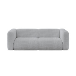ALTDECOR MODULÁRNÍ pohovka MIRA-S1, 2místná, 228 × 89 × 70 cm, šedá, manšestr