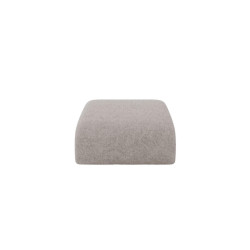 ALTDECOR MODULÁRNÍ TABURET MIRA-PUF 91x89x40 cm, světle šedý, velur