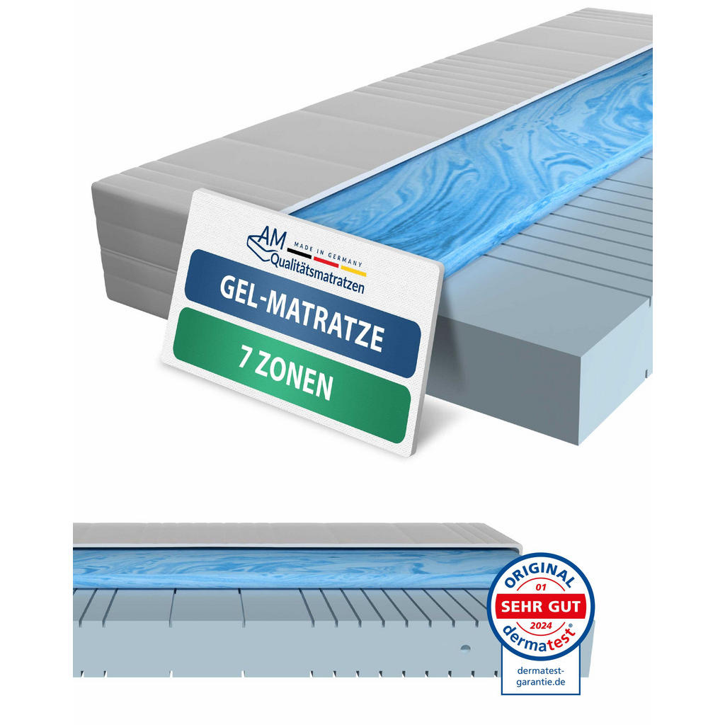 AM Qualitätsmatratzen GELOVÁ matrace 160/200 cm H2 - výška 20 cm a potah Toledo