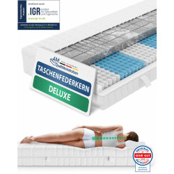 AM Qualitätsmatratzen MATRACE s taštičkovými pružinami 3D Deluxe 160/200 cm H3 - výška 24 cm a potah z tencelu