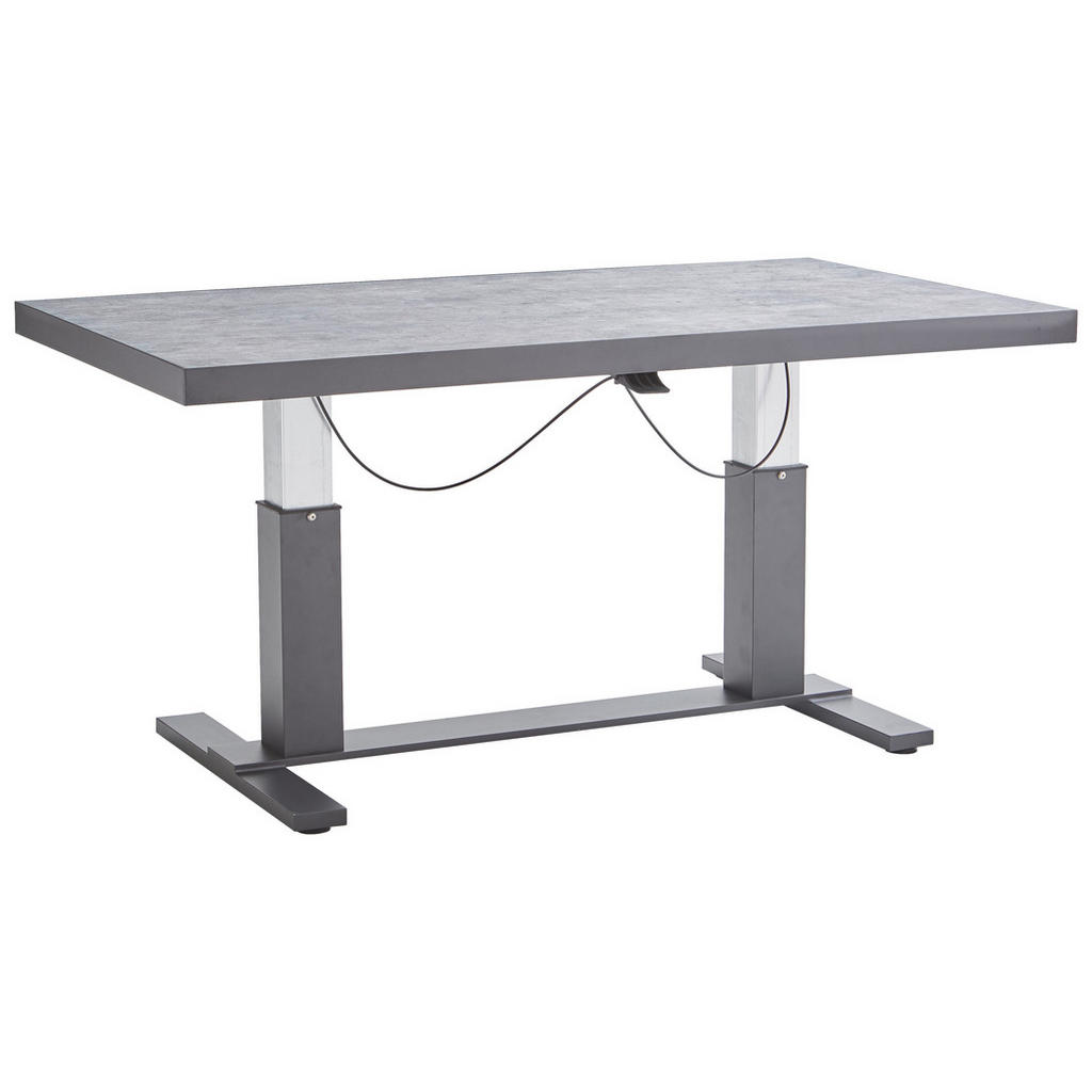 Amatio ZAHRADNÍ STOLEK, kov, sklo, 141/80/50-70 cm