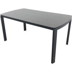 Amatio ZAHRADNÍ STŮL, kov, sklo, 160/90/75 cm