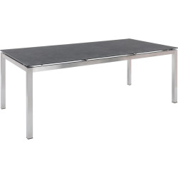 Amatio ZAHRADNÍ STŮL, kov, sklo, 200/100/75 cm