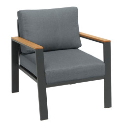 Ambia Garden KŘESLO NA TERASU, dřevo, kov, textil