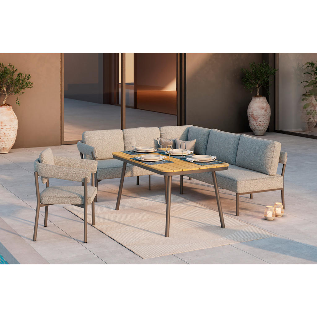 Ambia Garden TERASOVÁ SEDACÍ SOUPRAVA kov, plast, textil