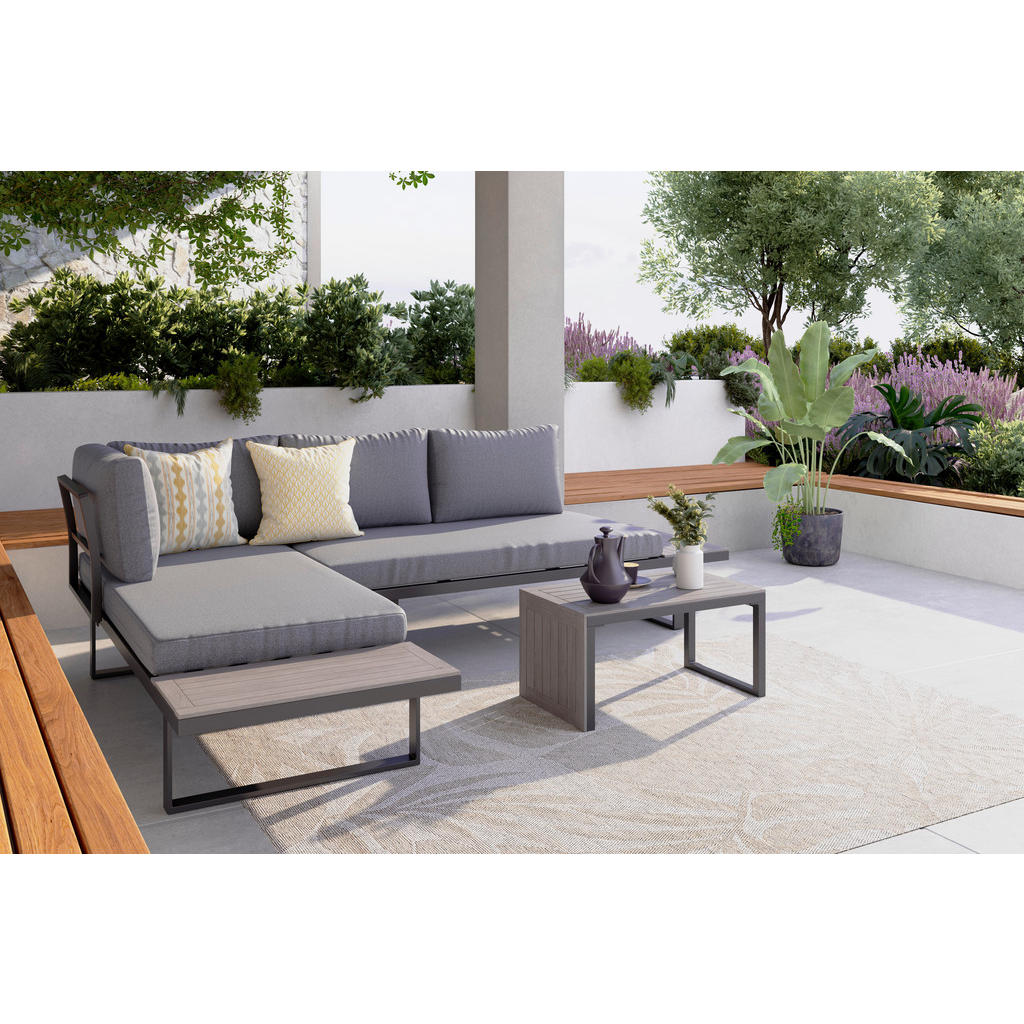Ambia Garden TERASOVÁ SEDACÍ SOUPRAVA kov, plast, textil