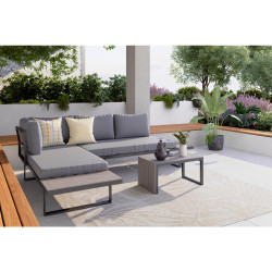 Ambia Garden TERASOVÁ SEDACÍ SOUPRAVA kov, plast, textil