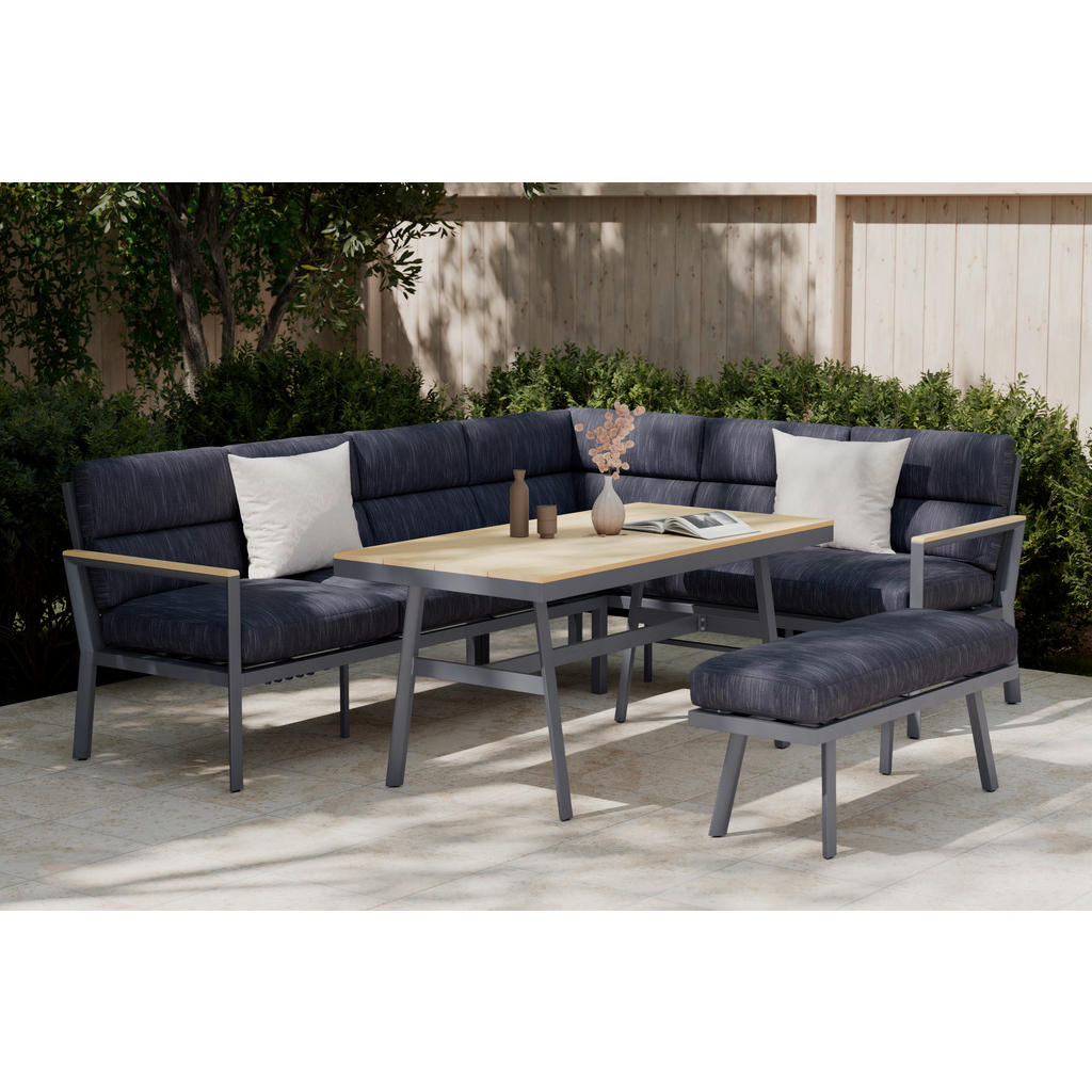 Ambia Garden ZAHRADNÍ JÍDELNÍ SET 4dílné, kov, plast, textil