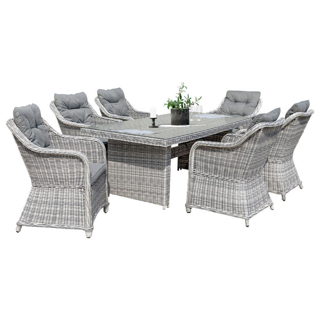 Ambia Garden ZAHRADNÍ JÍDELNÍ SET, kov, plast, sklo, textil