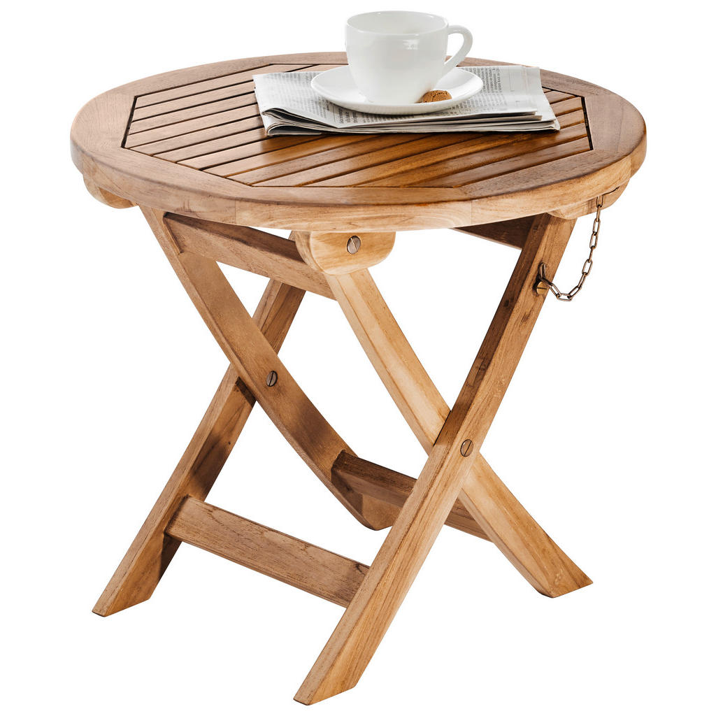 Ambia Garden ZAHRADNÍ ODKLÁDACÍ STOLEK, dřevo, 50/50/45 cm