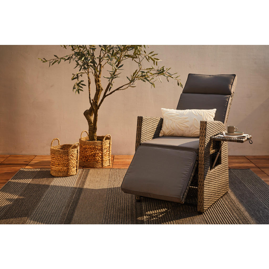 Ambia Garden ZAHRADNÍ RELAXAČNÍ ŽIDLE, kov, plast, textil