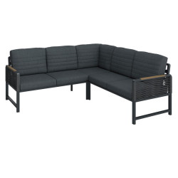 Ambia Garden ZAHRADNÍ SEDACÍ SOUPRAVA kov, plast, textil