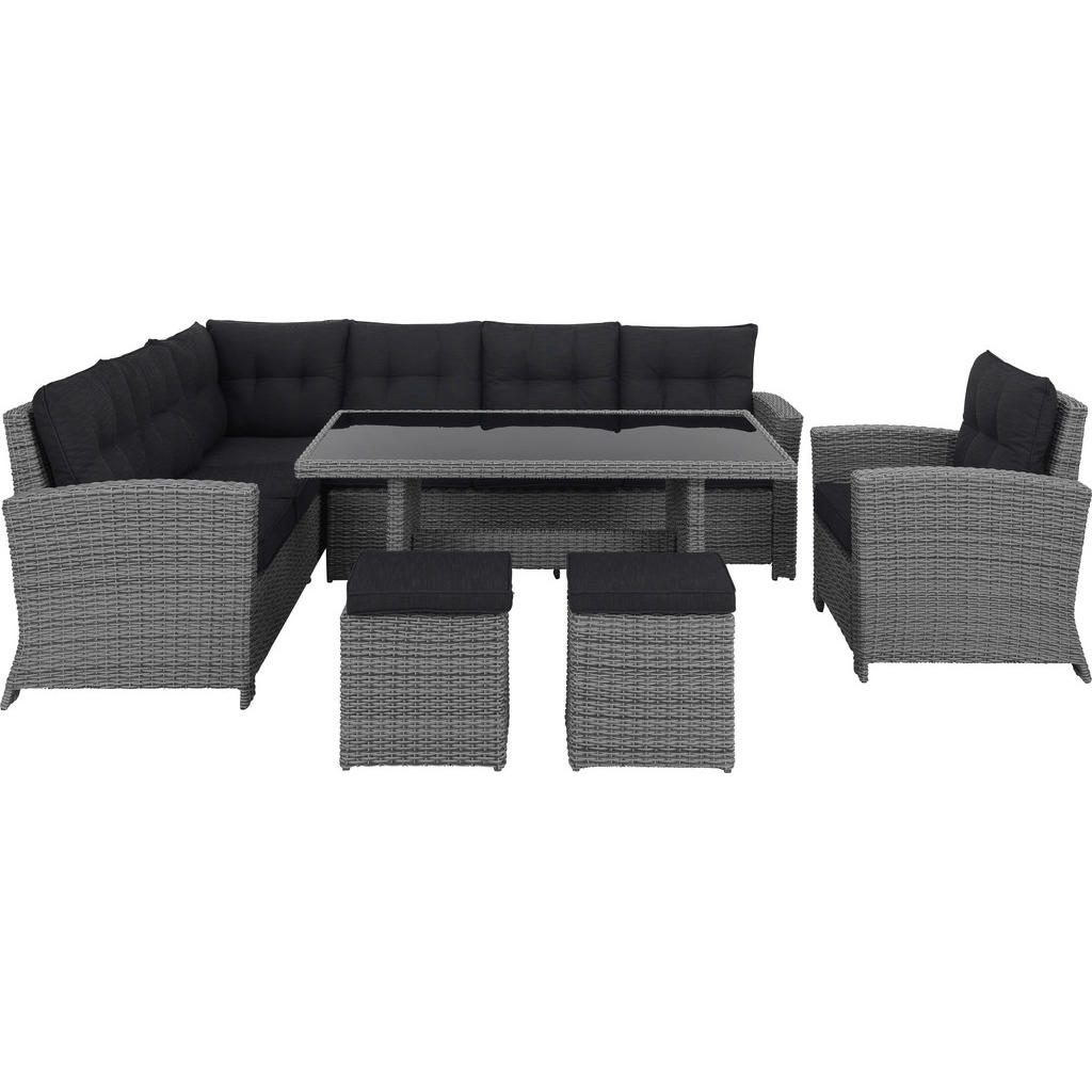 Ambia Garden ZAHRADNÍ SESTAVA 6dílné, kov, plast, sklo, textil