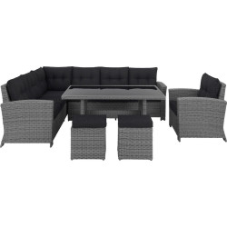 Ambia Garden ZAHRADNÍ SESTAVA 6dílné, kov, plast, sklo, textil