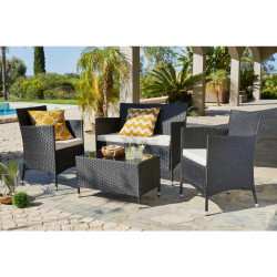 Ambia Garden ZAHRADNÍ SESTAVA 7dílné, kov, plast, sklo, textil