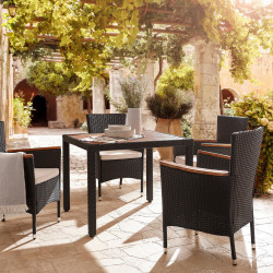 Ambia Garden ZAHRADNÍ SESTAVA dřevo, kov, plast, textil