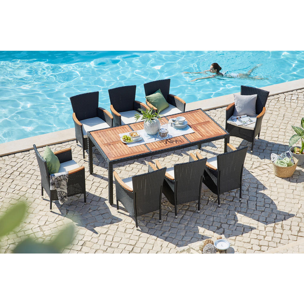 Ambia Garden ZAHRADNÍ SESTAVA dřevo, kov, plast, textil