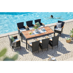 Ambia Garden ZAHRADNÍ SESTAVA dřevo, kov, plast, textil