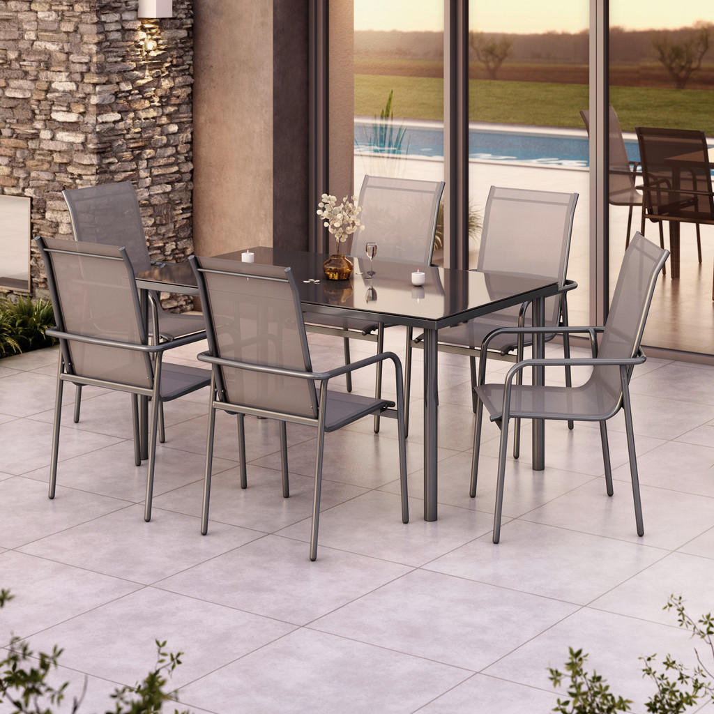 Ambia Garden ZAHRADNÍ SESTAVA kov, sklo, textil