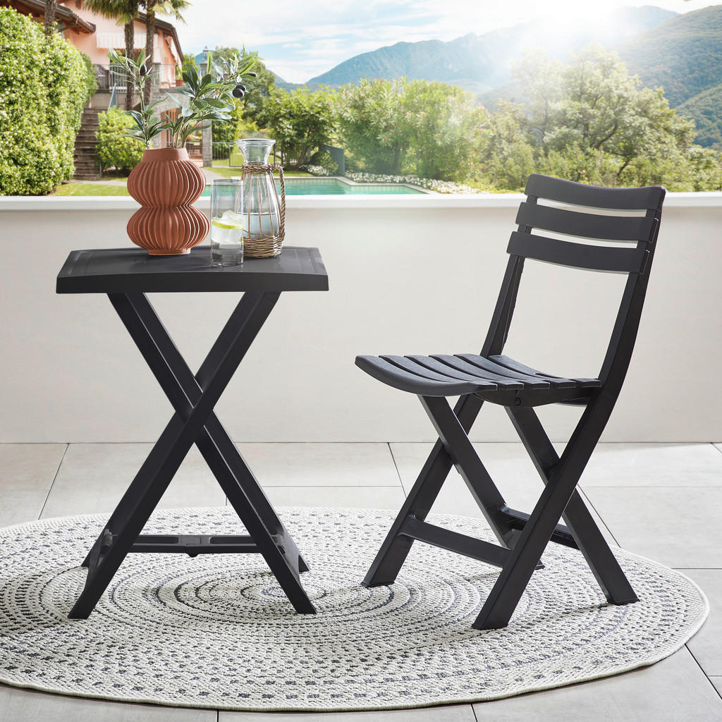 Ambia Garden ZAHRADNÍ SKLÁDACÍ STOLEK, plast, 50/47/65 cm