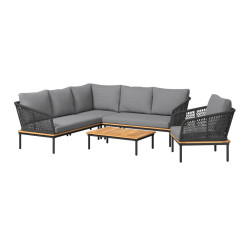 Ambia Garden ZAHRADNÍ SOUPRAVA 5dílné, dřevo, kov, plast, textil