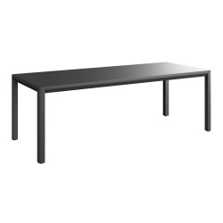 Ambia Garden ZAHRADNÍ STŮL, kov, sklo, 220/74/90 cm