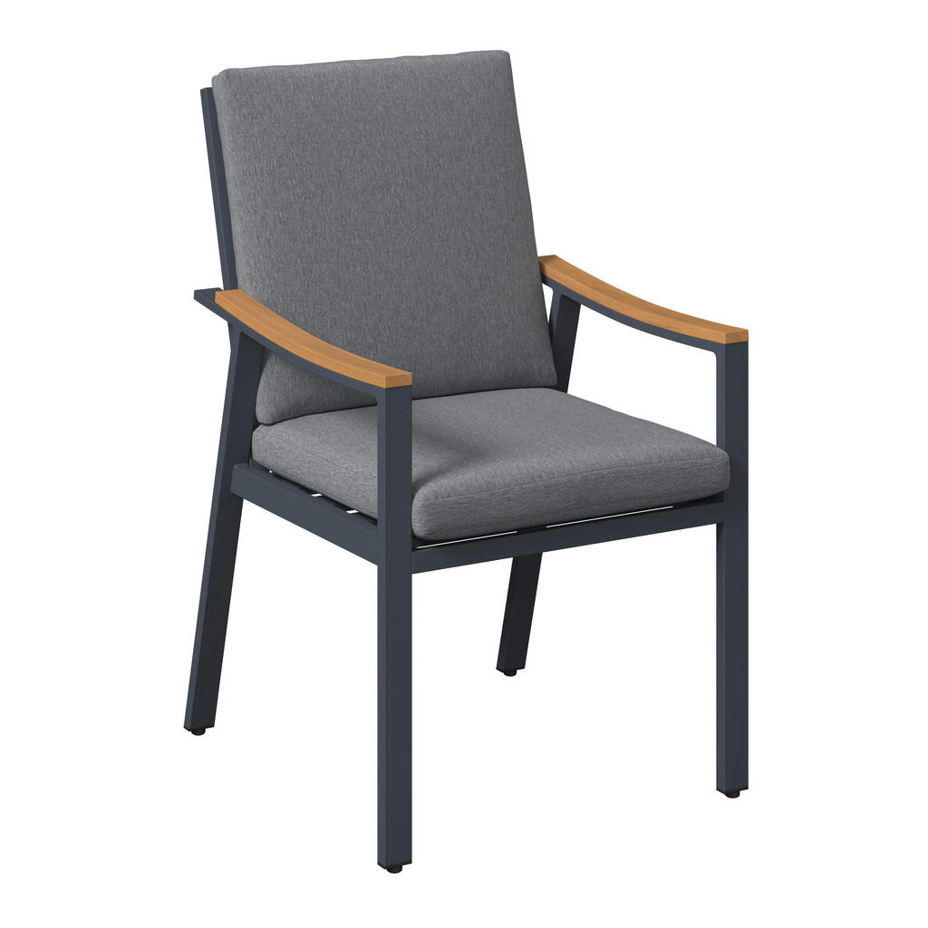 Ambia Garden ZAHRADNÍ ŽIDLE, dřevo, kov, textil