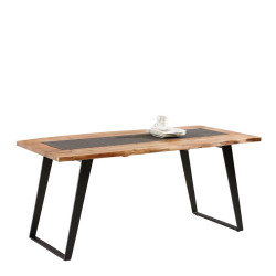 Ambia Home JÍDELNÍ STŮL, akácie, černá, barvy akácie, 175/90/76 cm