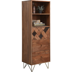 Ambia Home KOMODA, akácie, barvy akácie, bronzová, 50/153/43 cm