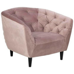 Ambia Home KŘESLO CHESTERFIELD, textil, dřevo, růžová