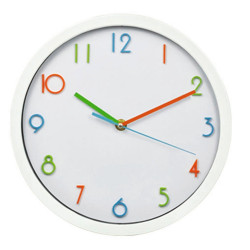 Ambia Home NÁSTĚNNÉ HODINY modrá, zelená, červená, bílá 25,4 cm