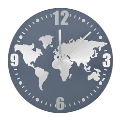 Ambia Home NÁSTĚNNÉ HODINY šedá, barvy nerez oceli 30 cm