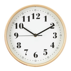 Ambia Home NÁSTĚNNÉ HODINY světle hnědá 25 cm