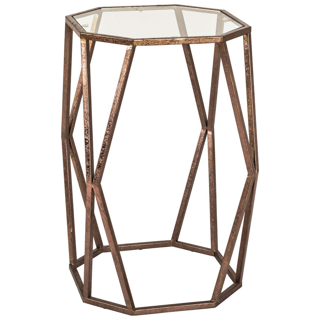 Ambia Home ODKLÁDACÍ STOLEK, bronzová