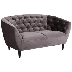 Ambia Home POHOVKA CHESTERFIELD, textil, tmavě šedá
