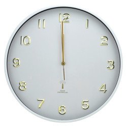 Ambia Home RÁDIEM ŘÍZENÉ HODINY bílá 40 cm