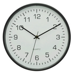 Ambia Home RÁDIEM ŘÍZENÉ HODINY černá, bílá 30 cm