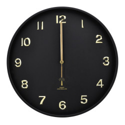 Ambia Home RÁDIEM ŘÍZENÉ HODINY černá