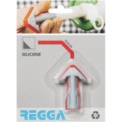 Aplikační špička na silikon Regga červená 5 mm rovná