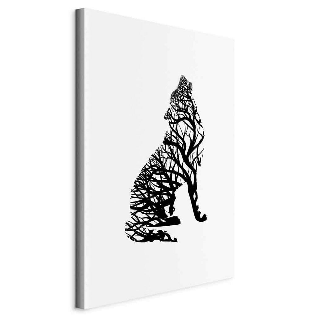 artgeist MALBA NA PLÁTNĚ, abstraktní, zvířata, stromy, 40/60/1.2 cm