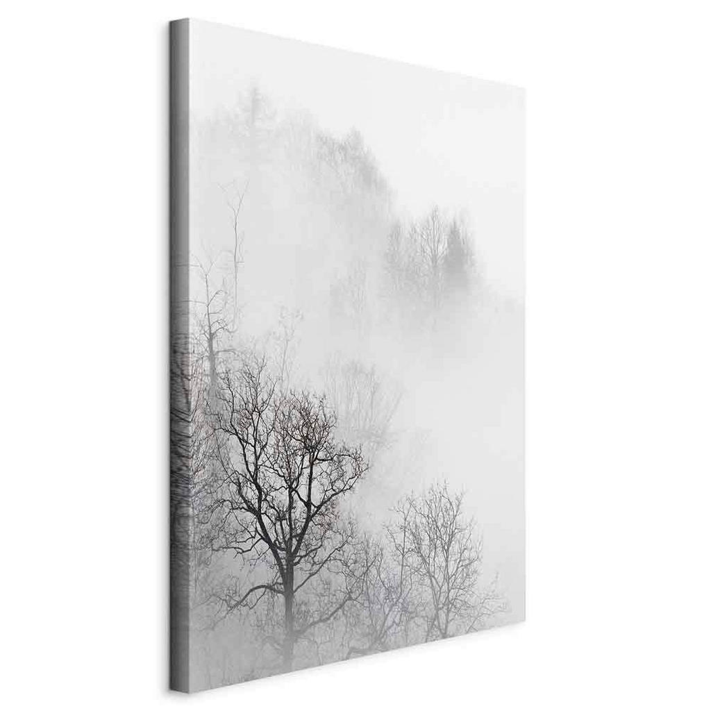 artgeist MALBA NA PLÁTNĚ, krajina a příroda, abstraktní, stromy, hory, oblaka, 40/60/1.2 cm