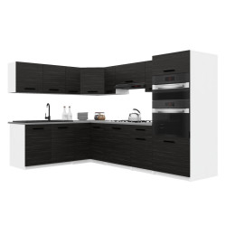 B BELINI GROUP KUCHYŇSKÁ LINKA Italia 8 420 cm , s pracovními deskami, Eben