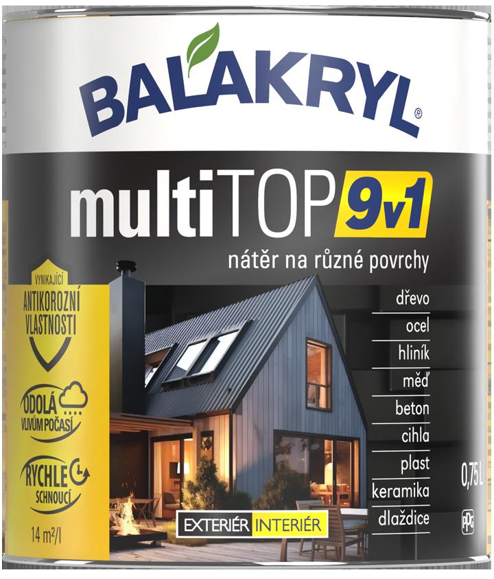 Balakryl Multitop 9V1 RAL8017 0,75l