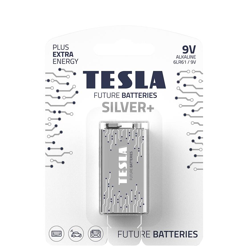 Baterie Tesla Silver+ 9V 6LR61